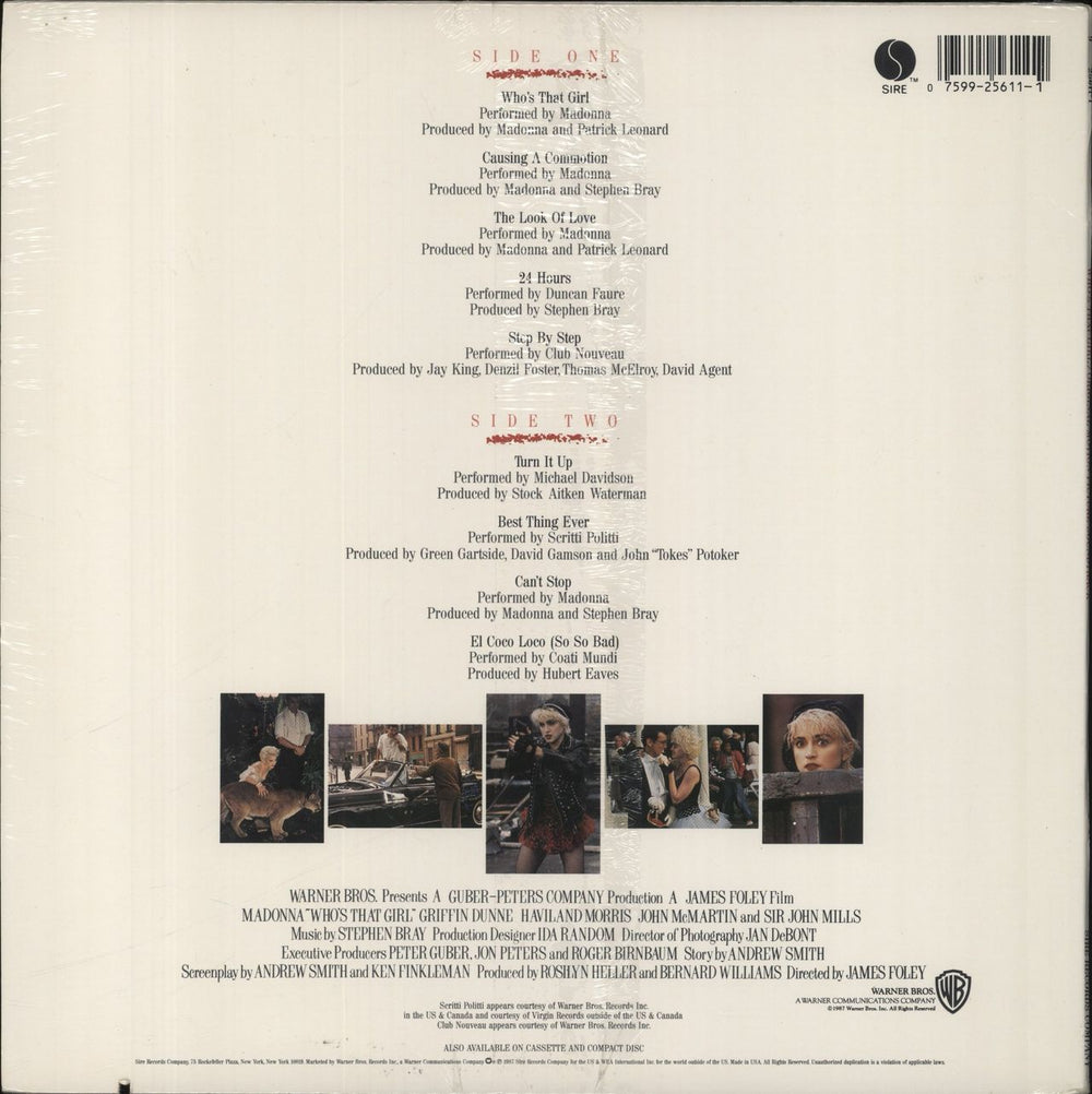 Madonna Who's That Girl - Sealed & Hype Stickered US vinyl LP album (LP record) 075992561112