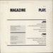 Magazine Play - Red/Green Labels UK vinyl LP album (LP record)