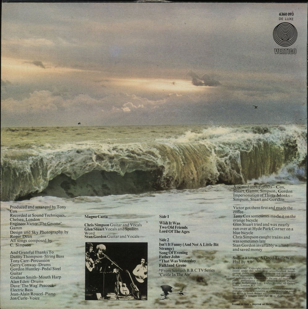 Magna Carta Lord Of The Ages - 1st - VG Italian vinyl LP album (LP record)