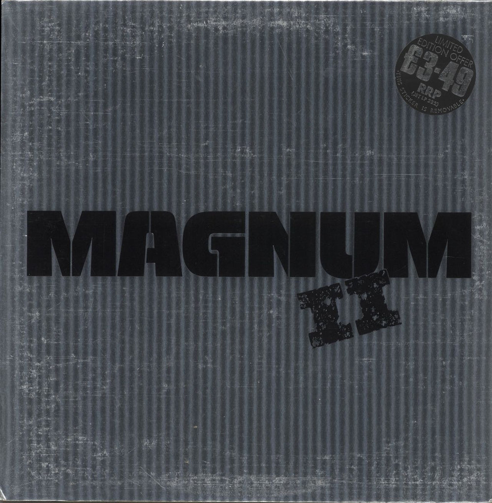 Magnum Magnum II - stickered p/s UK vinyl LP album (LP record) JETLP222
