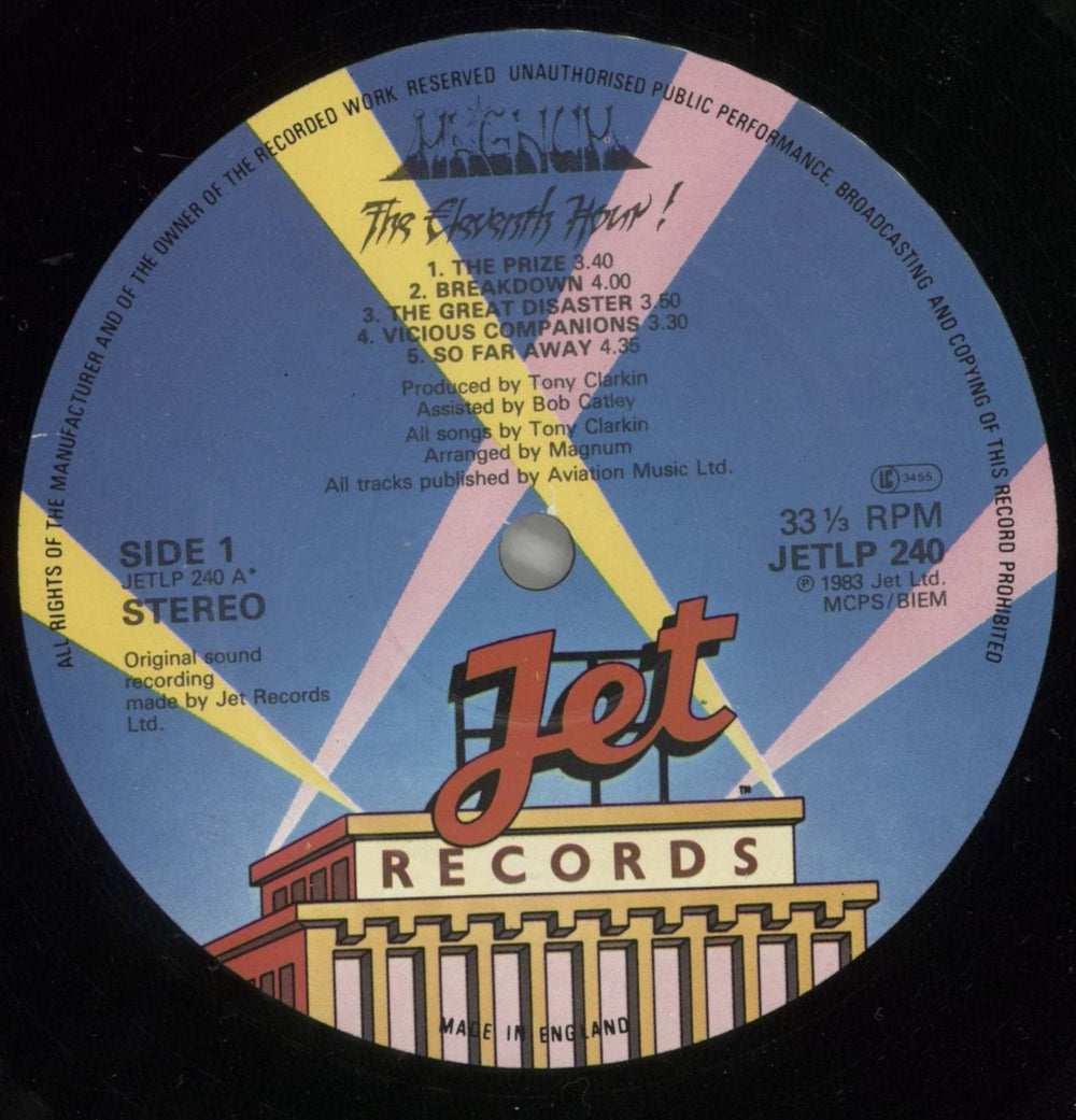 Magnum The Eleventh Hour! + Inner UK vinyl LP album (LP record) MAGLPTH876859