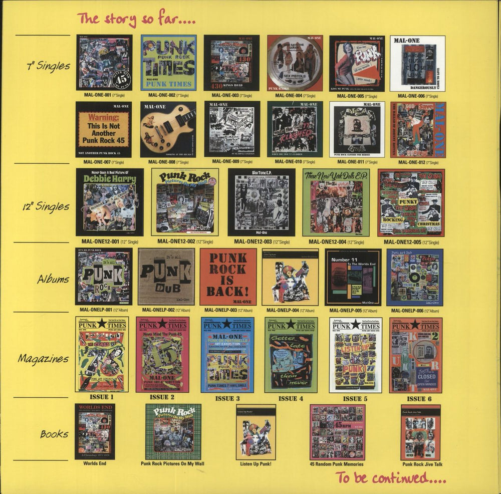 MAL-ONE Number 11 To The Worlds End - An Original Punk Rock Soundtrack Recording - RSD 2025 UK vinyl LP album (LP record)