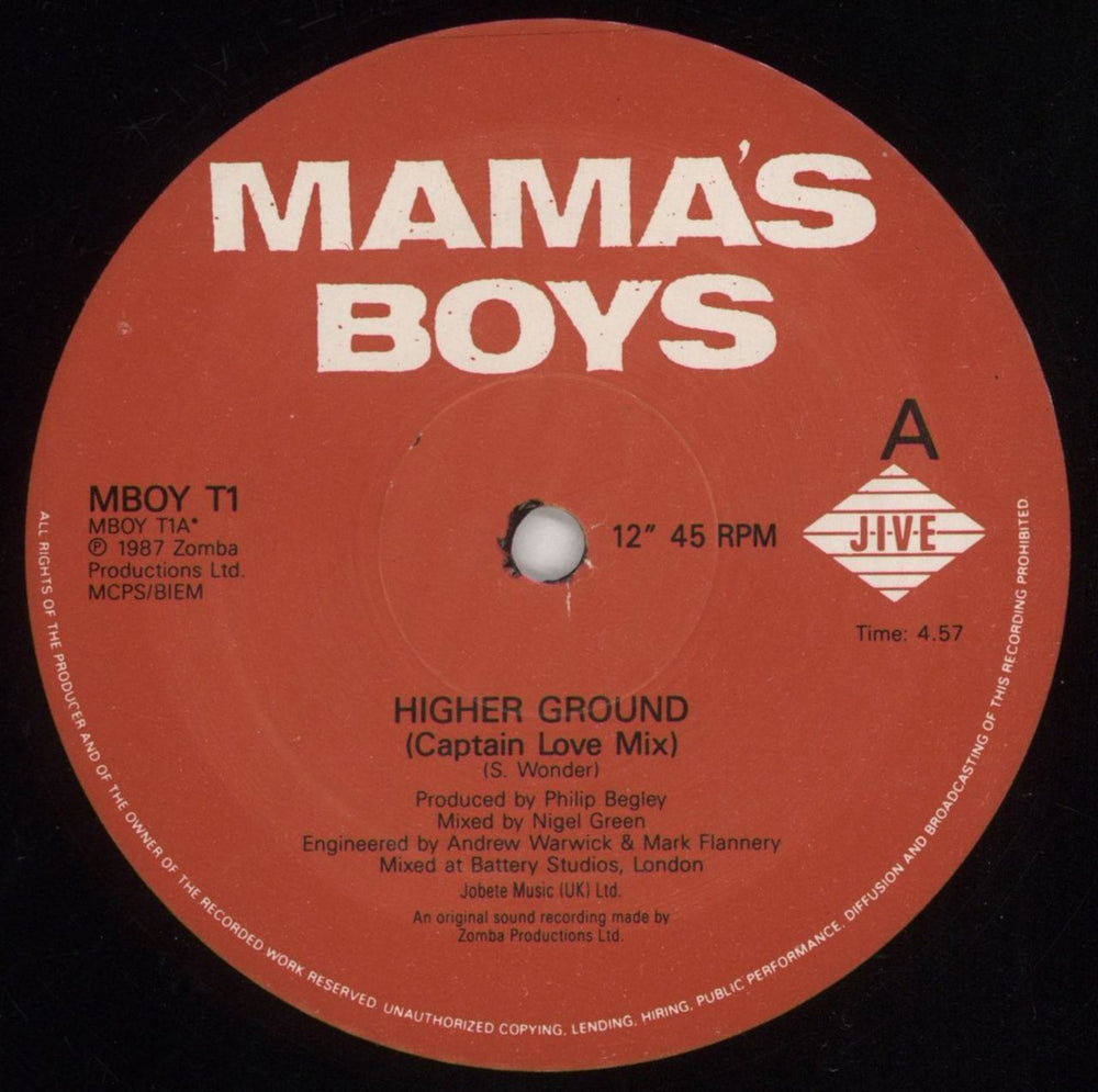 Mama's Boys Higher Ground - Double pack/Numbered sleeve UK 12" vinyl single (12 inch record / Maxi-single) MAM12HI277439