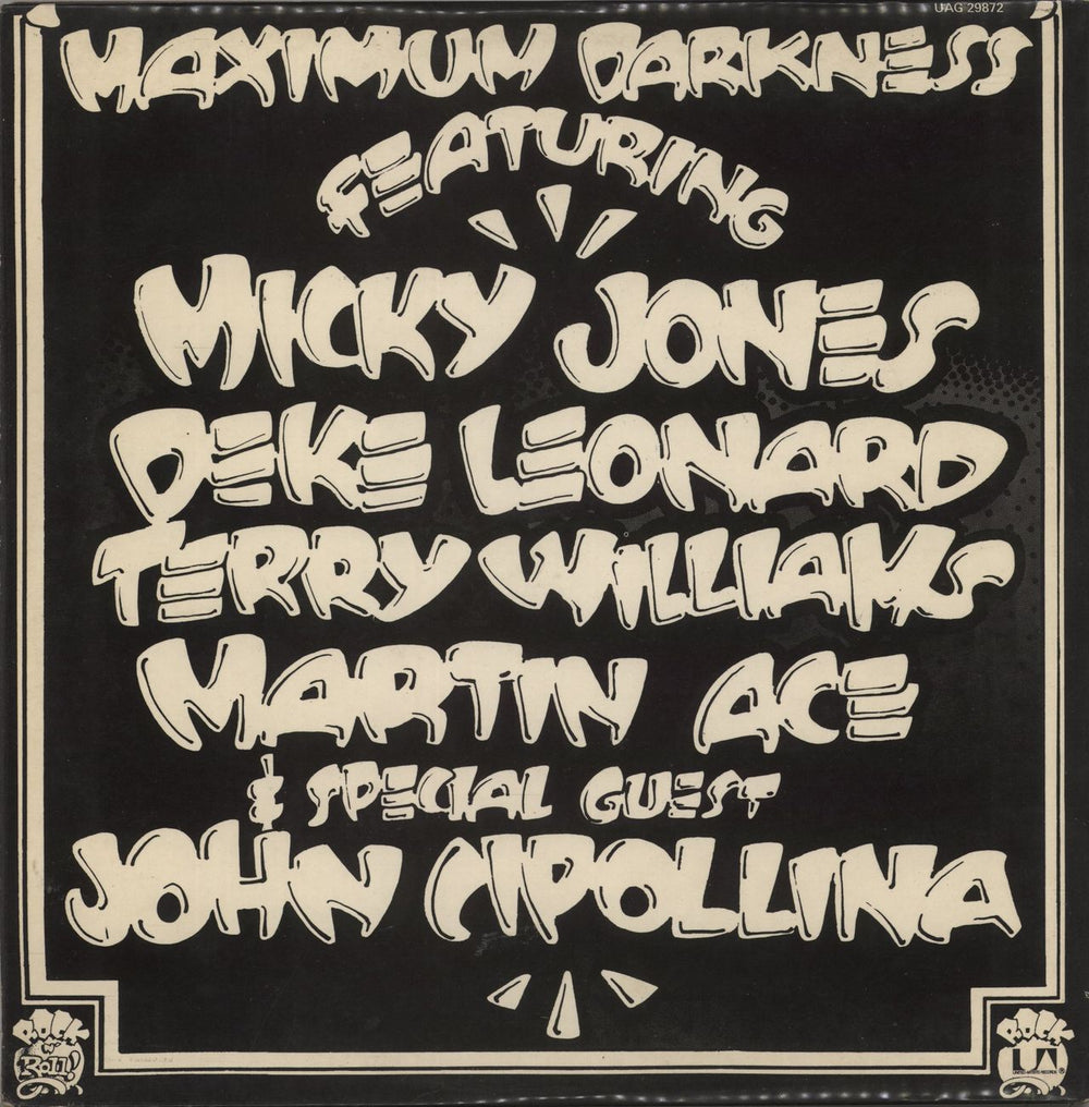 Man Maximum Darkness UK vinyl LP album (LP record)