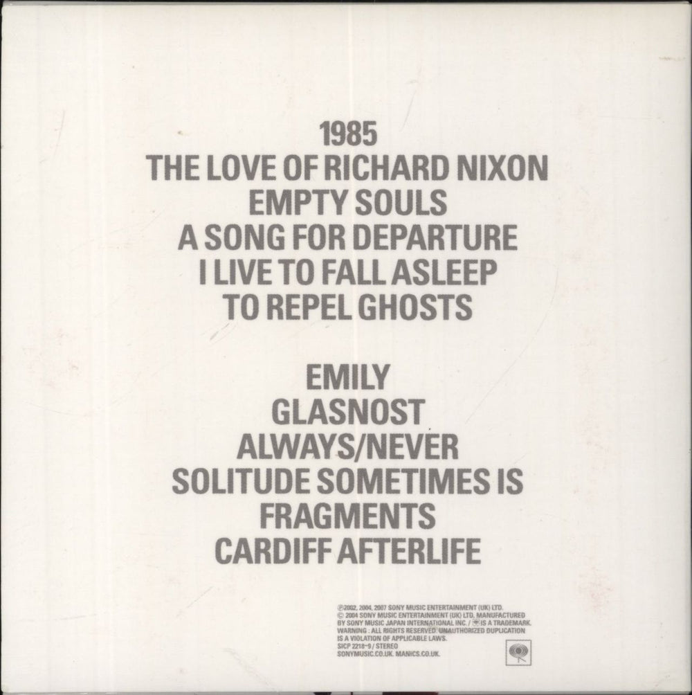 Manic Street Preachers Lifeblood Japanese 2 CD album set (Double CD) 4547366045413