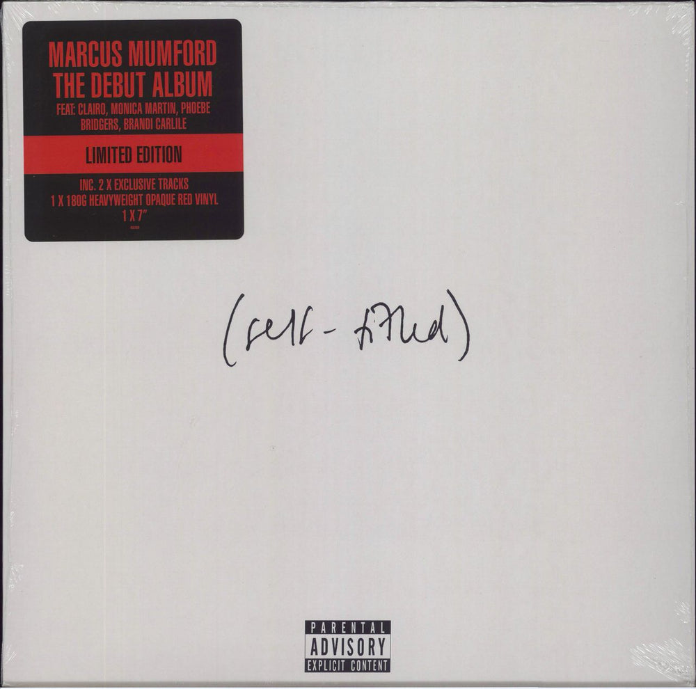 Marcus Mumford Self-Titled - 180 Gram Opaque Red Vinyl + Bonus 7" - Sealed UK vinyl LP album (LP record) 4587639