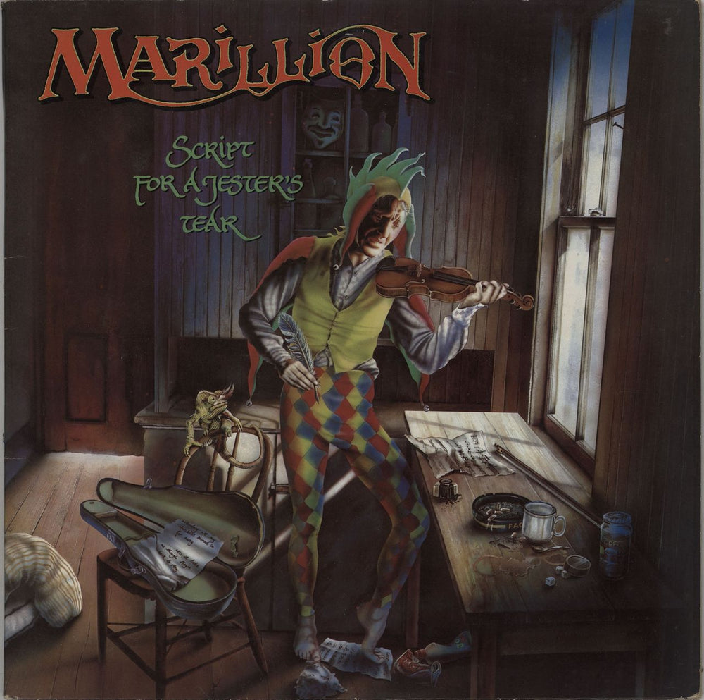 Marillion Script For A Jester's Tear - Cream label UK vinyl LP album (LP record) EMC3429