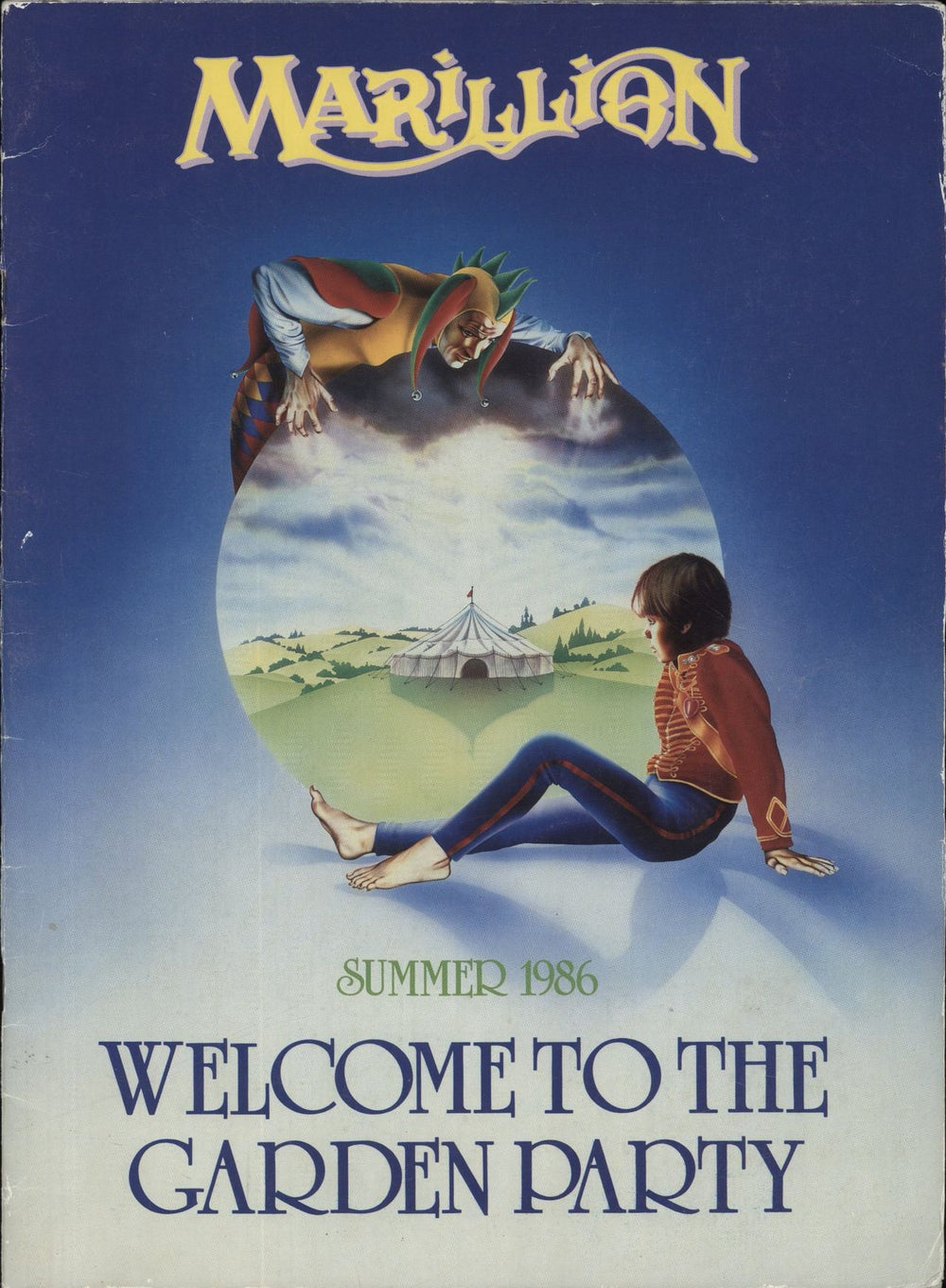 Marillion Summer 1986 - Welcome To The Garden Party UK tour programme TOUR PROGRAMME