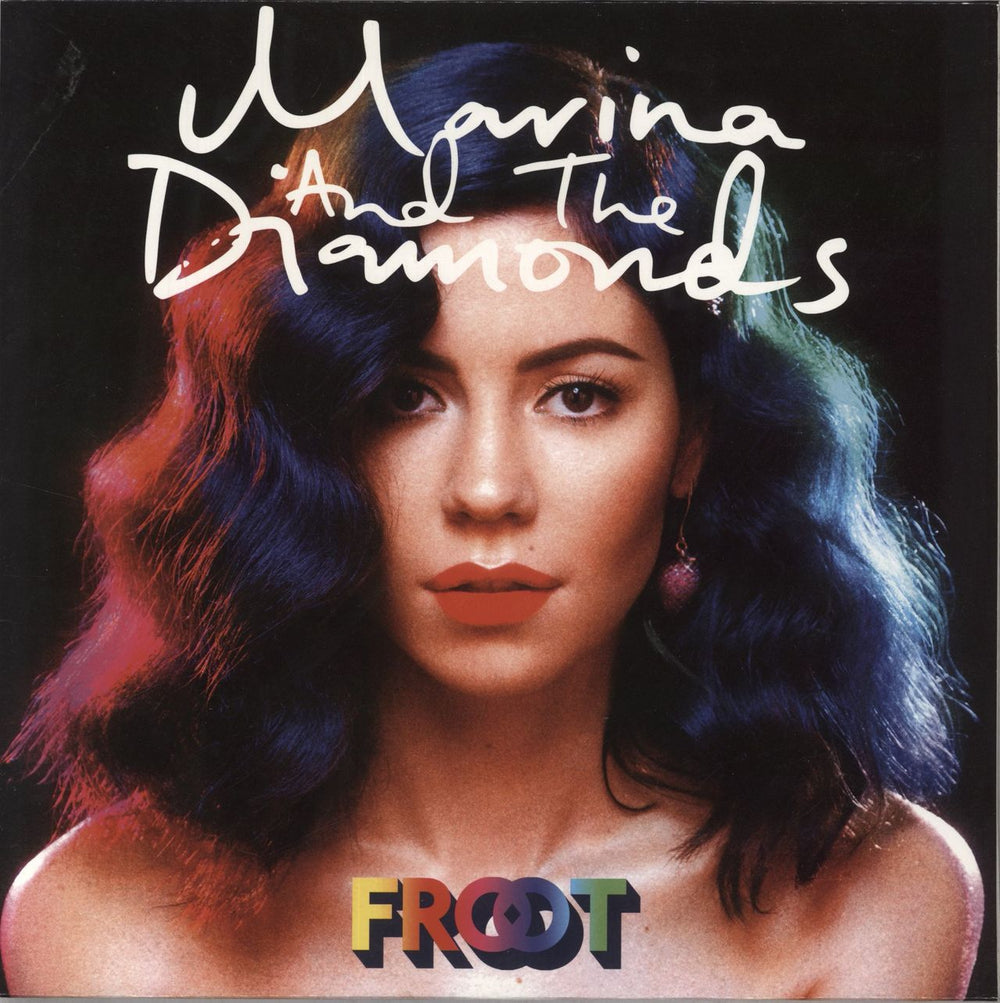 Marina & The Diamonds Froot - White Vinyl UK vinyl LP album (LP record) 0825646136605