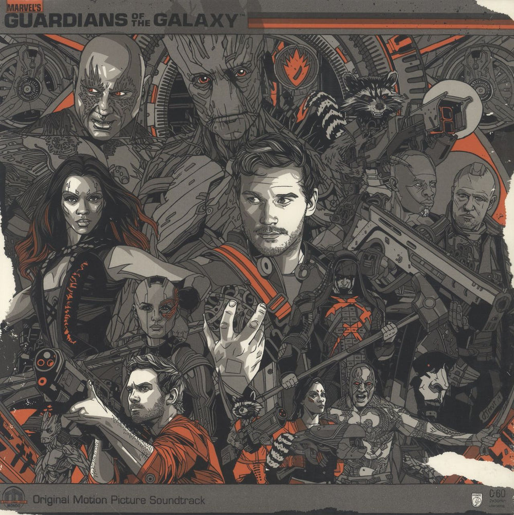 Marvel Guardians Of The Galaxy: Awesome Mix Vol. 1 - Purple & White Vinyl US vinyl LP album (LP record) MOND-044