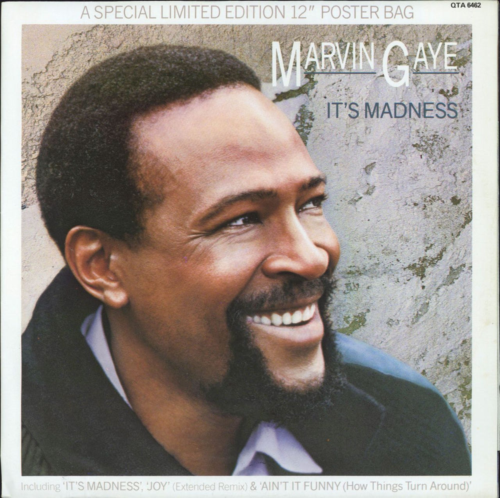 Marvin Gaye It's Madness - Poster Sleeve UK 12" vinyl single (12 inch record / Maxi-single) QTA6462