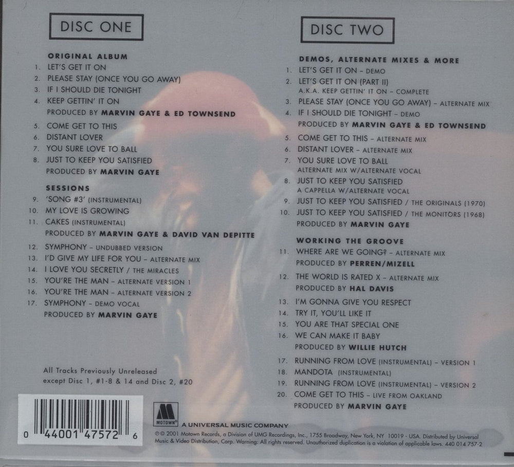 Marvin Gaye Let's Get It On - Deluxe Edition UK 2 CD album set (Double CD) 044001475726