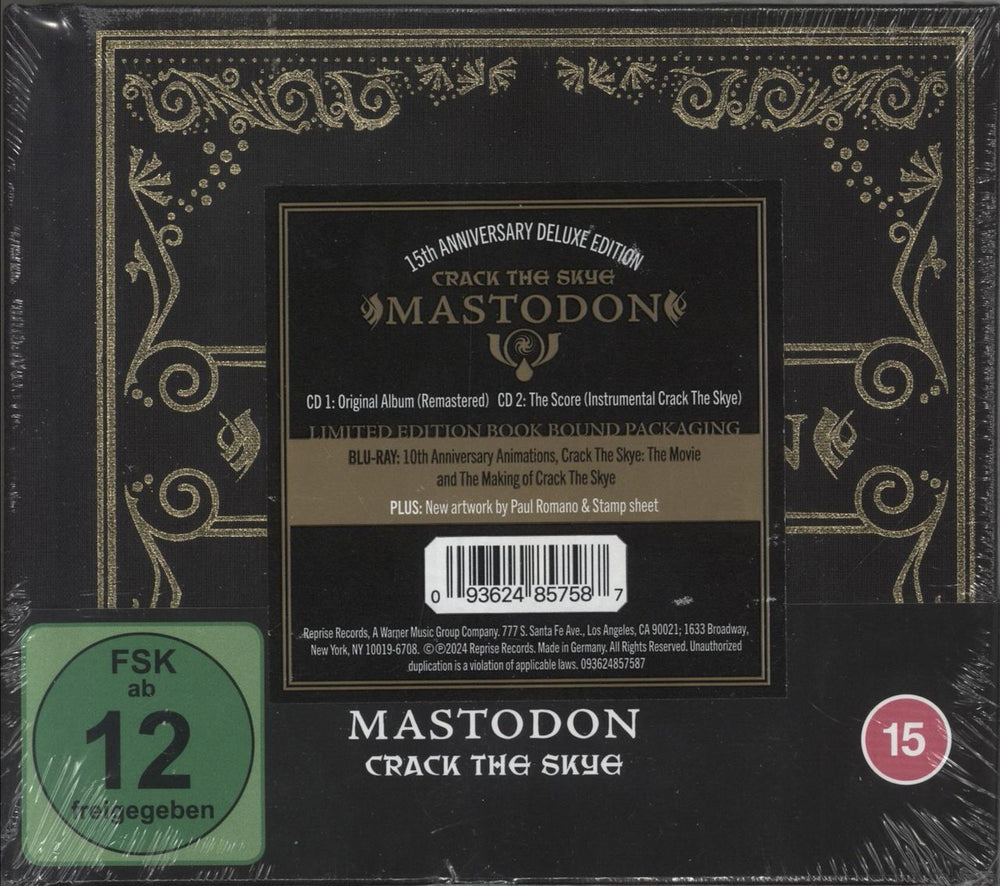 Mastodon Crack The Skye - 15th Anniversary Deluxe Edition - Sealed German 3-CD album set (Triple CD) 093624857587