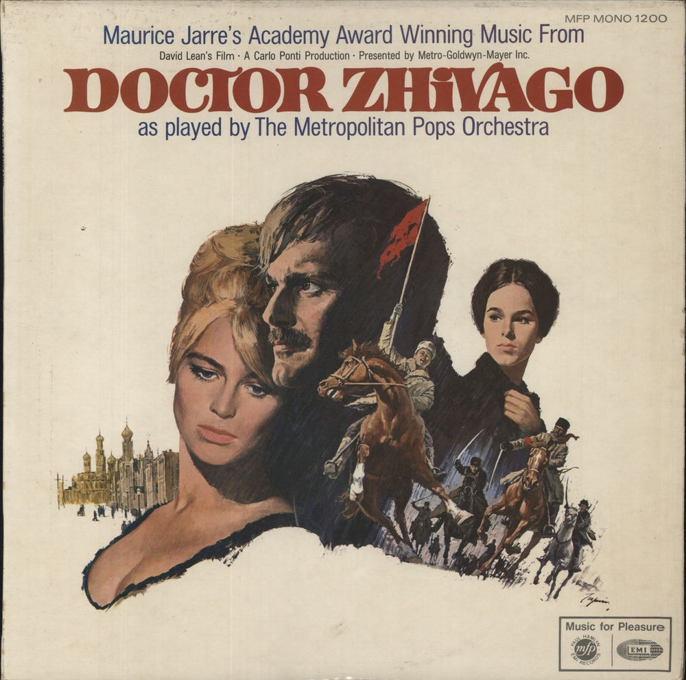 Maurice Jarre Doctor Zhivago UK vinyl LP album (LP record) MFP1200