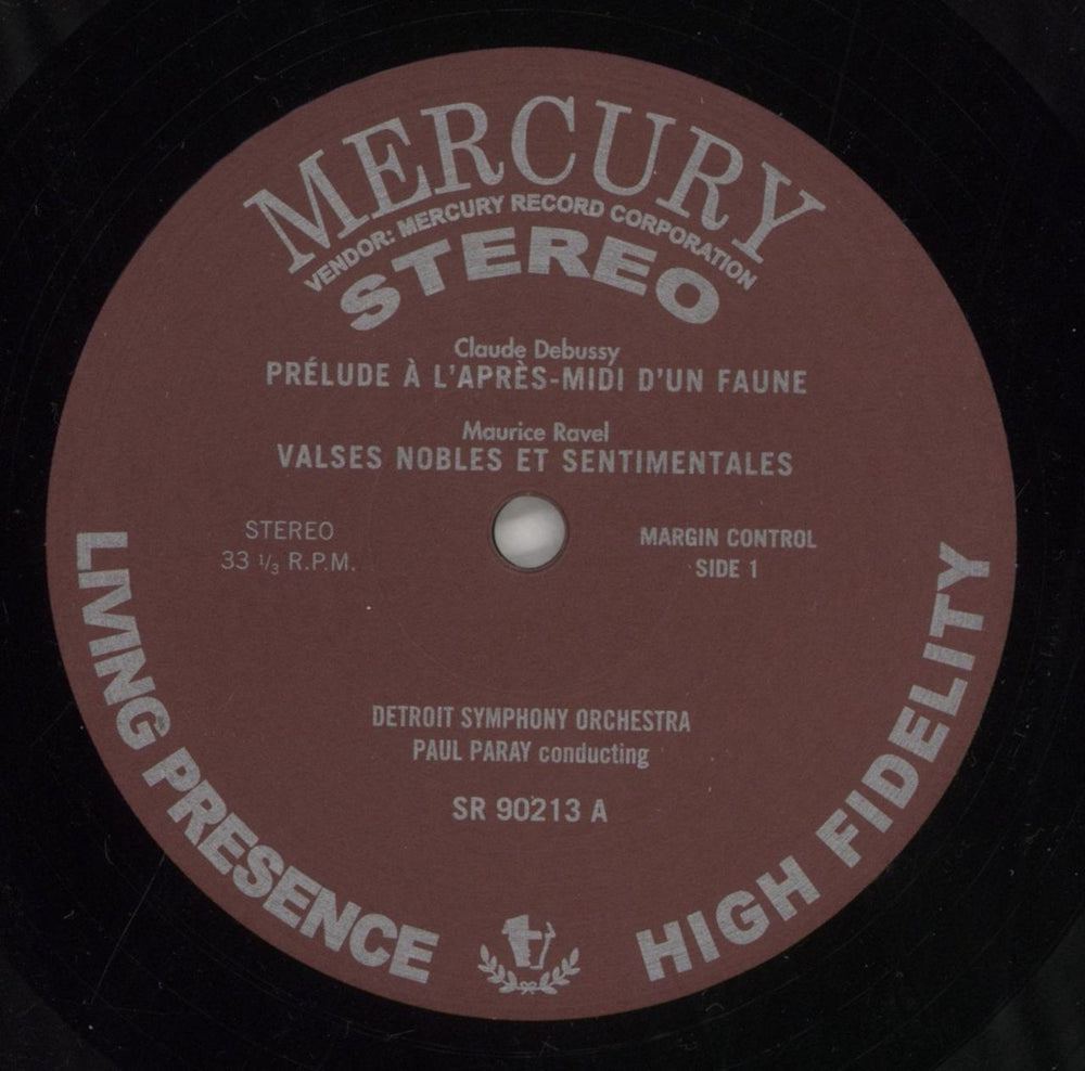 Maurice Ravel Paul Paray Conducts Music By Ravel And Debussy German vinyl LP album (LP record) RVZLPPA857508