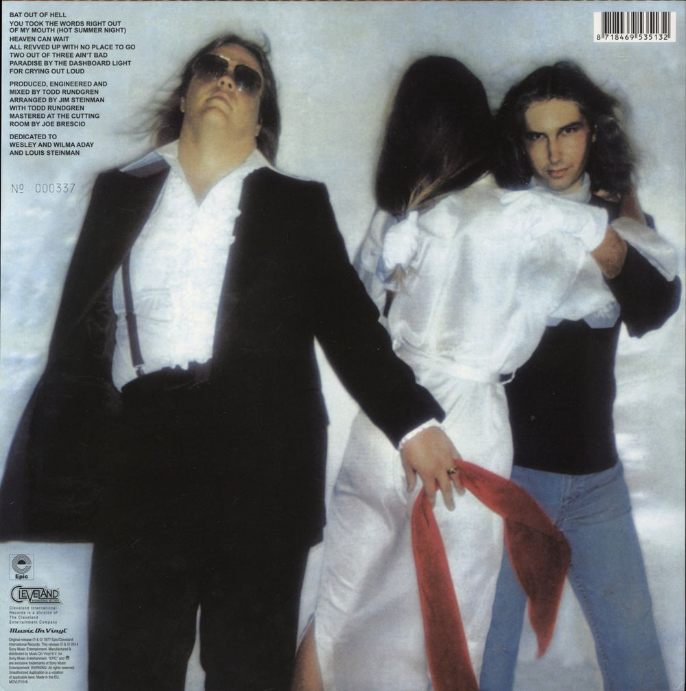 Meat Loaf Bat Out Of Hell - Red Vinyl Dutch vinyl LP album (LP record) 8718469535132