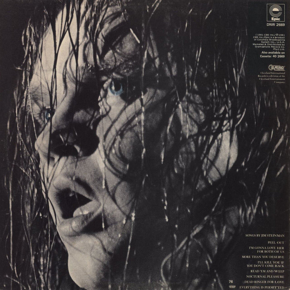 Meat Loaf Dead Ringer South African vinyl LP album (LP record)