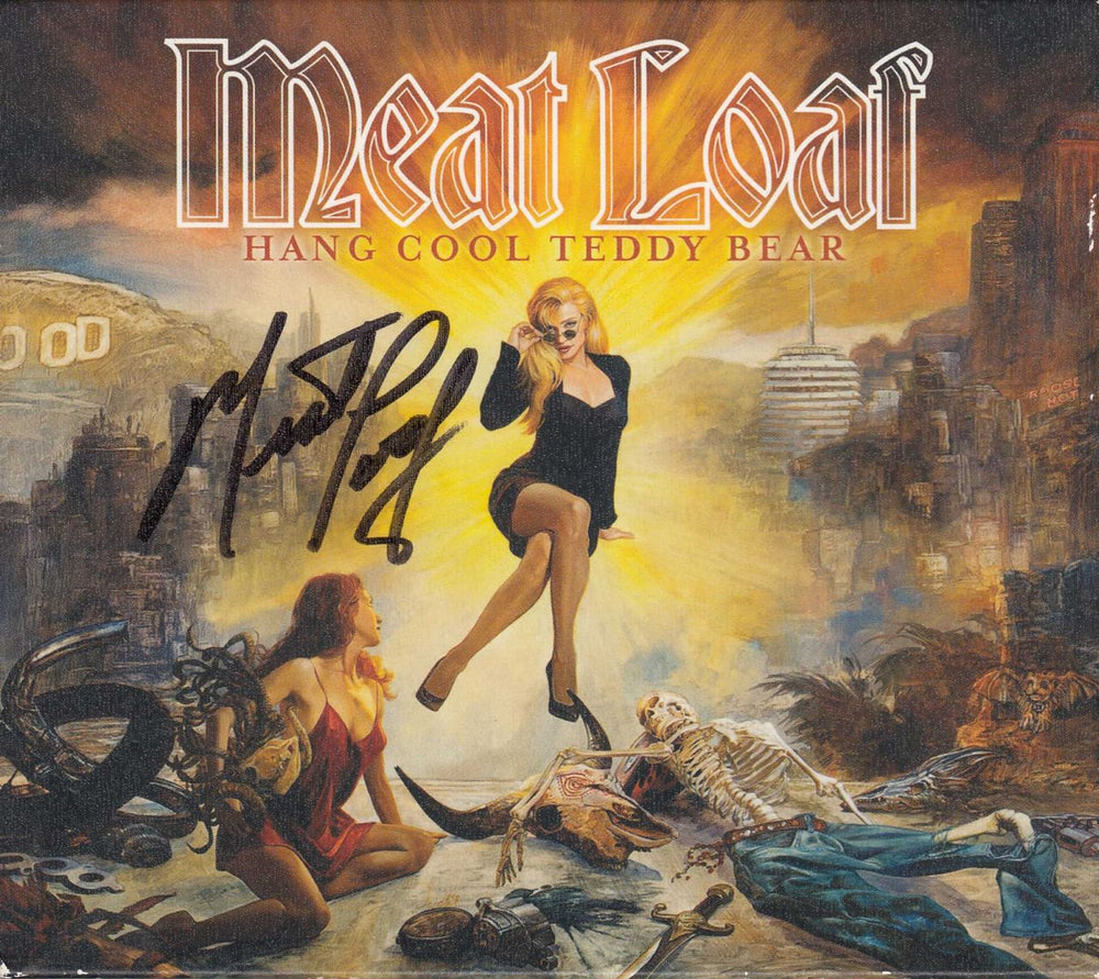 Meat Loaf Hang Cool Teddy Bear - Autographed UK CD album (CDLP) 2734097