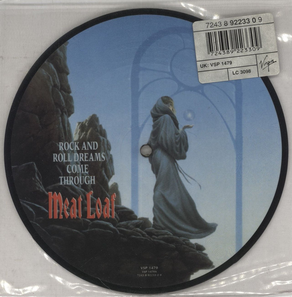 Meat Loaf Rock & Roll Dreams Come Through UK 7" vinyl picture disc (7 inch picture disc single) VSP1479