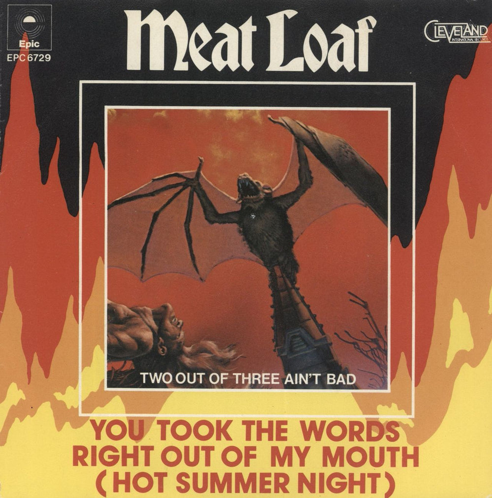 Meat Loaf You Took The Words Right Out Of My Mouth Dutch 7" vinyl single (7 inch record / 45) EPC6729