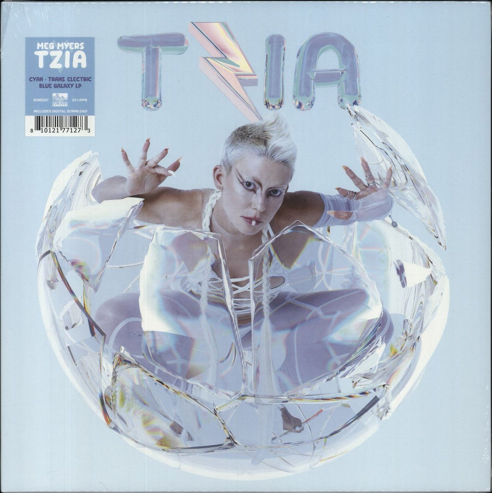 Meg Myers TZIA - Blue Vinyl - Sealed US vinyl LP album (LP record) SUM2277