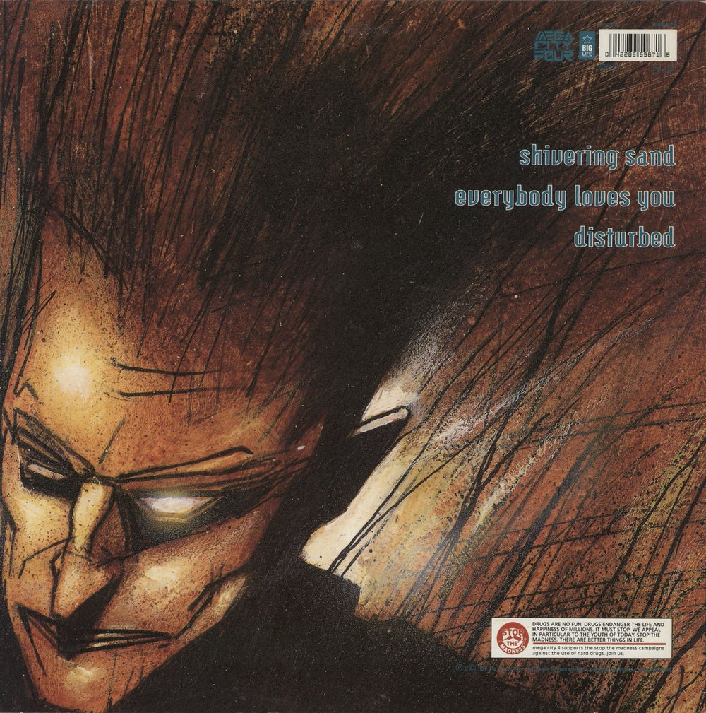Mega City Four Shivering Sand UK 12" vinyl single (12 inch record / Maxi-single) 042286596716