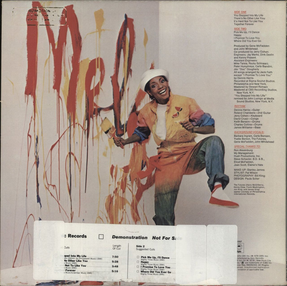 Melba Moore Melba US Promo vinyl LP album (LP record)