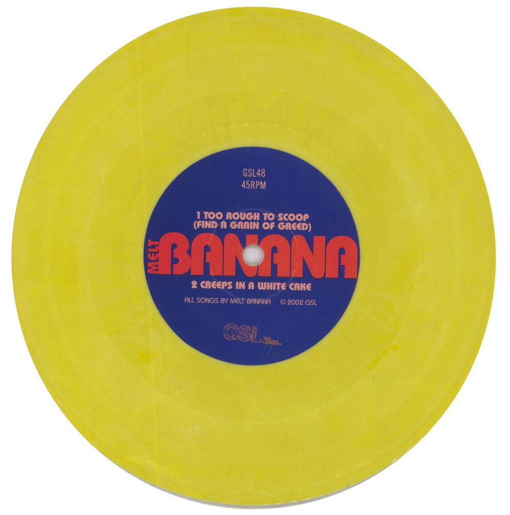 Melt Banana The Locust / Melt Banana - Yellow Vinyl US 7" vinyl single (7 inch record / 45) 14L07TH838393