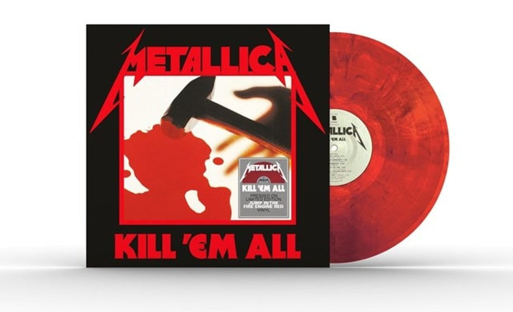 Metallica Kill 'Em All - Jump In The Fire Engine Red Vinyl - Sealed UK vinyl LP album (LP record) BLCKND003R-1U