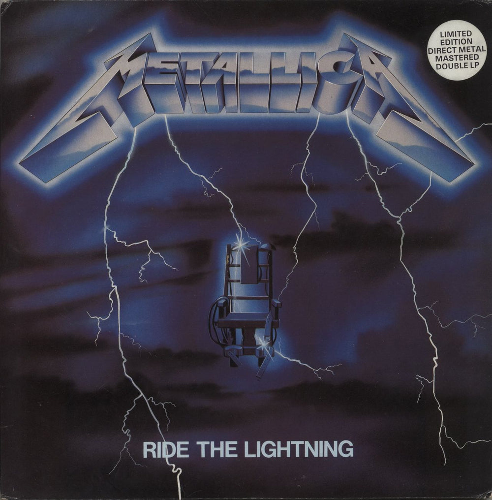 Metallica Ride The Lightning - D.M.M - Hype Sticker- VG UK 2-LP vinyl record set (Double LP Album) MFN27DM