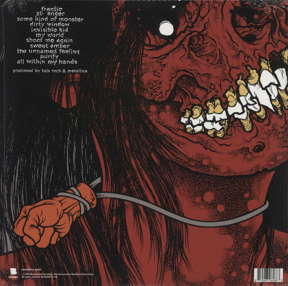 Metallica St Anger - Some Kind Of Orange Vinyl - Sealed UK 2-LP vinyl record set (Double LP Album) 810083960883