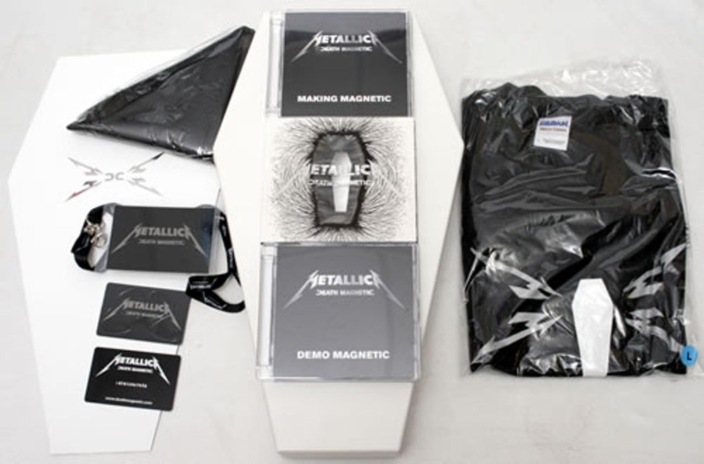 Metallica The Box Magnetic [Death In A Coffin] + Mailer UK CD Album Box Set METDXTH804994