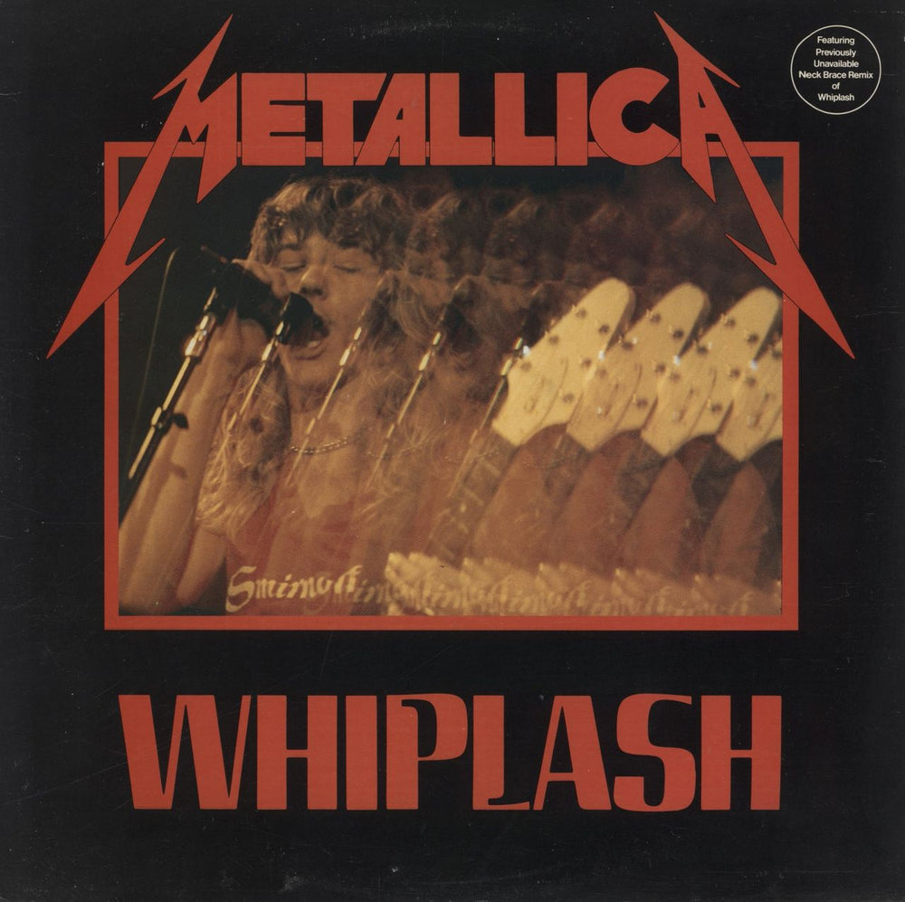 Metallica Whiplash - 1st Black Vinyl - EX US 12" vinyl single (12 inch record / Maxi-single) MRS-04