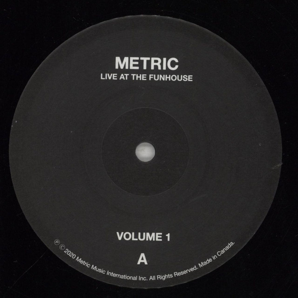 Metric Live At The Funhouse: Volume 1 Canadian 2-LP vinyl record set (Double LP Album) MPV2LLI856640