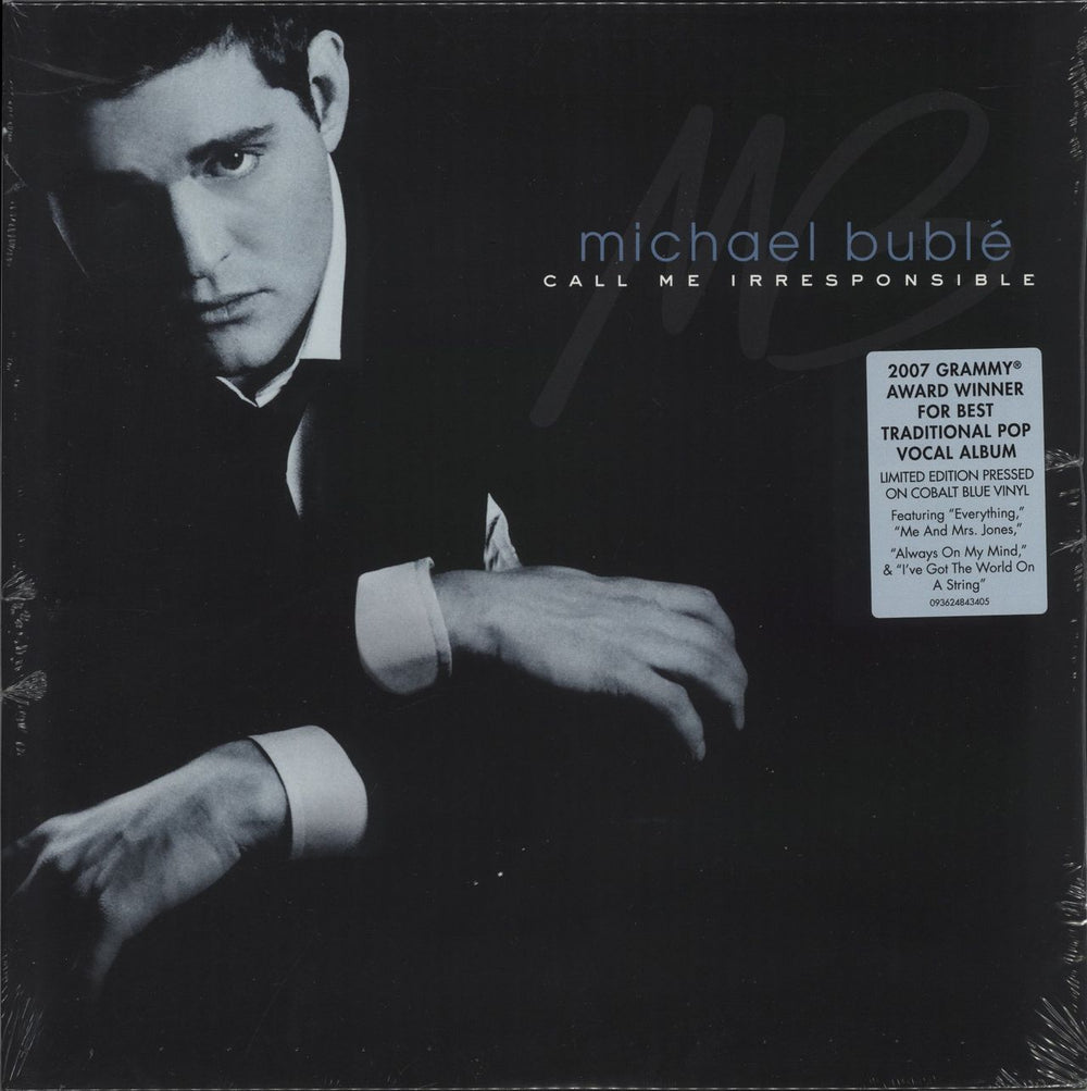 Michael Buble Call Me Irresponsible - Blue Vinyl -Sealed US 2-LP vinyl record set (Double LP Album) 100313-1