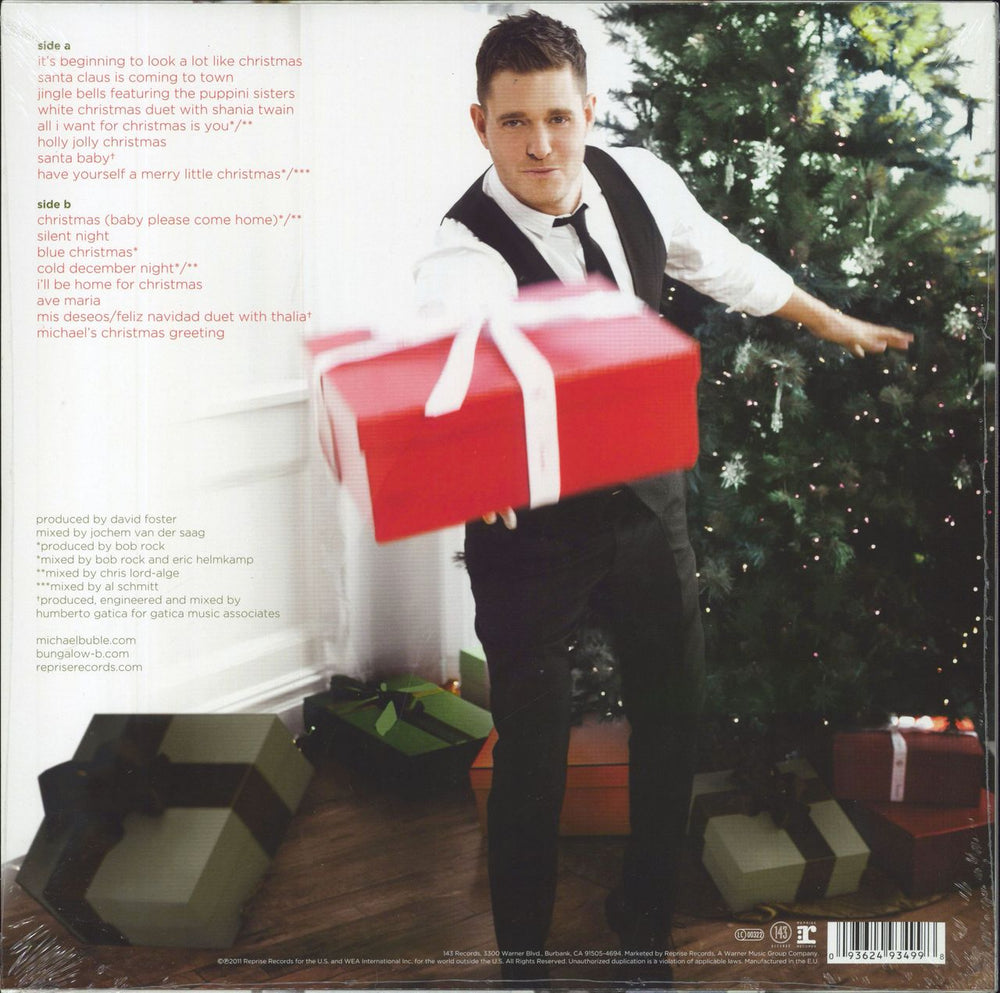 Michael Buble Christmas - Sealed UK vinyl LP album (LP record) 093624934998