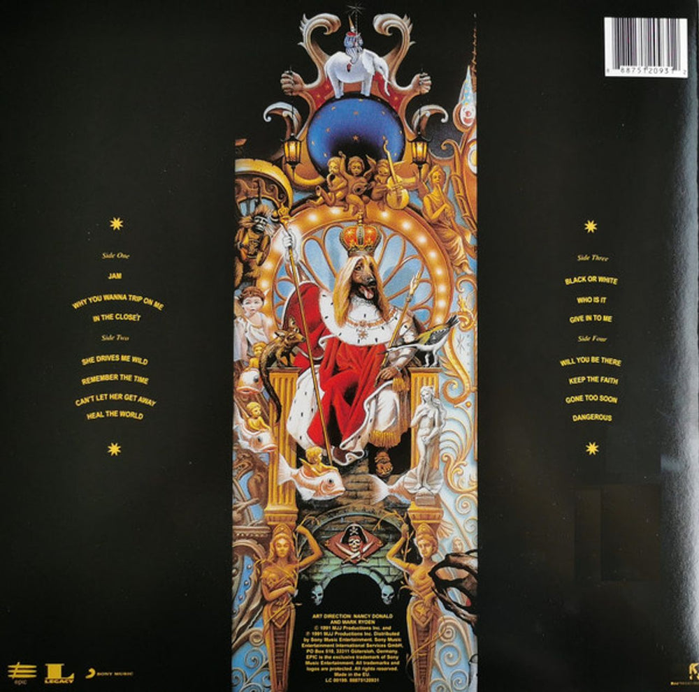 Michael Jackson Dangerous - Sealed UK 2-LP vinyl set — RareVinyl.com
