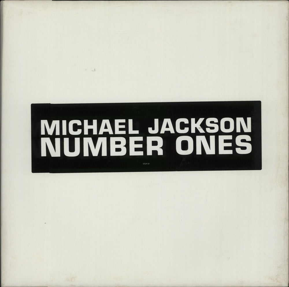 Michael Jackson Number Ones US Promo 2-LP vinyl record set (Double LP Album) 57429-S1