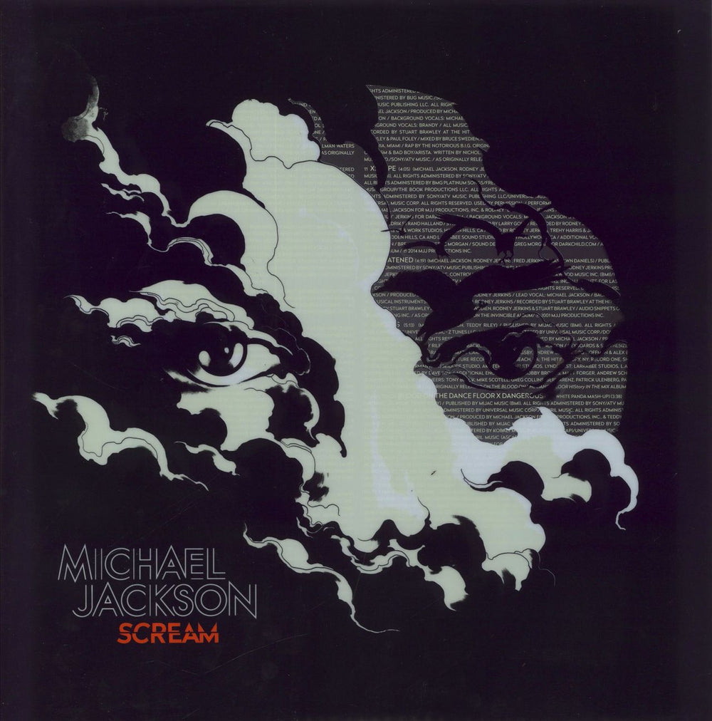 Michael Jackson Scream - 180gm Glow In The Dark & Blue Vinyl UK 2-LP vinyl record set (Double LP Album) 88985480231