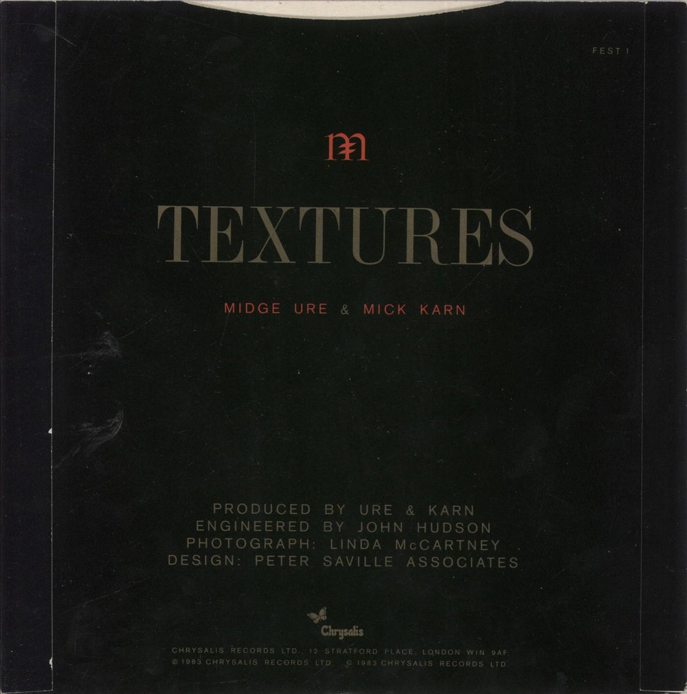 Midge Ure After A Fashion UK 7" vinyl single (7 inch record / 45)