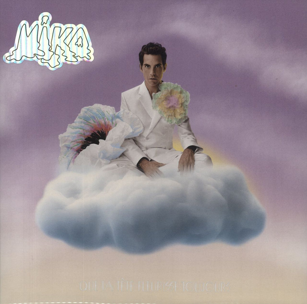 Mika Que Ta Tête Fleurisse Toujours - Marbled Blue Vinyl French vinyl LP album (LP record) 0602458568714