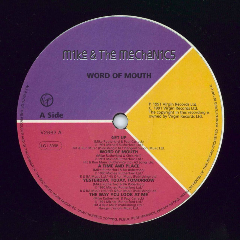 Mike & The Mechanics Word Of Mouth UK vinyl LP album (LP record) MIKLPWO273758