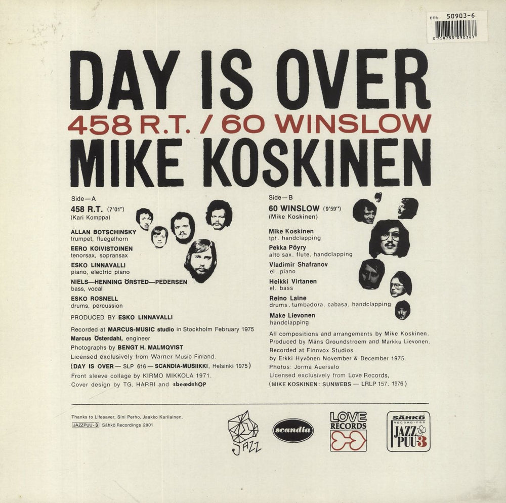 Mike Koskinen 458 R.T. / 60 Winslow Finnish 12" vinyl single (12 inch record / Maxi-single) 718755090367