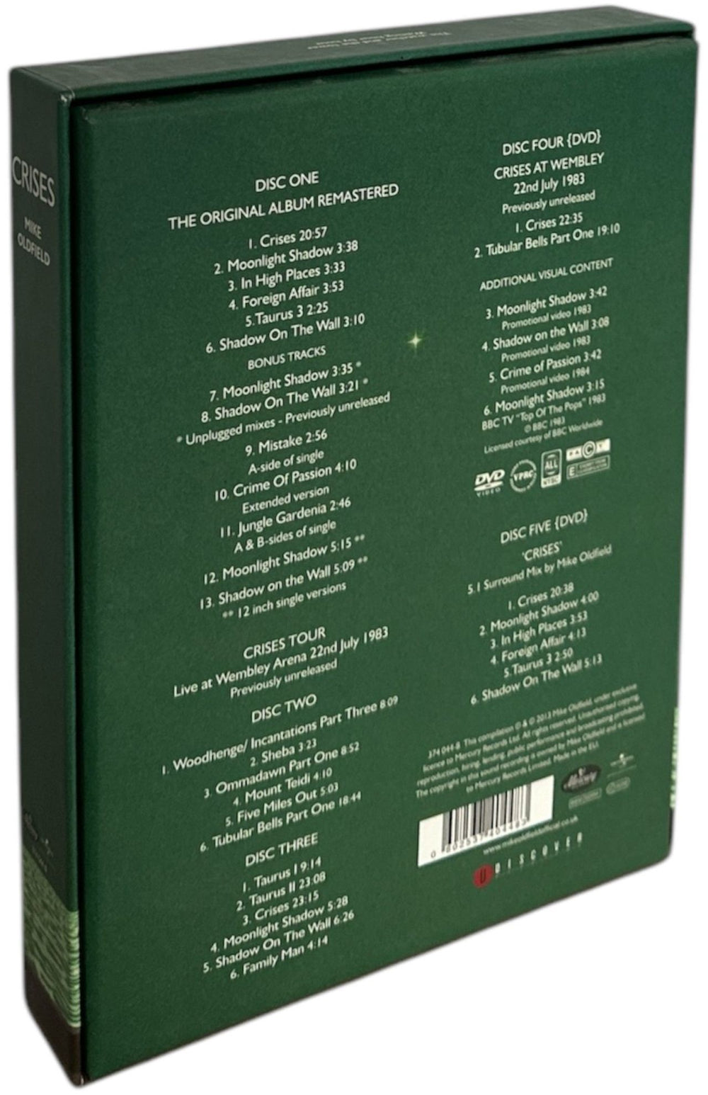 Mike Oldfield Crises: Deluxe 30th Anniversary Edition UK CD Album Box Set 602537404483
