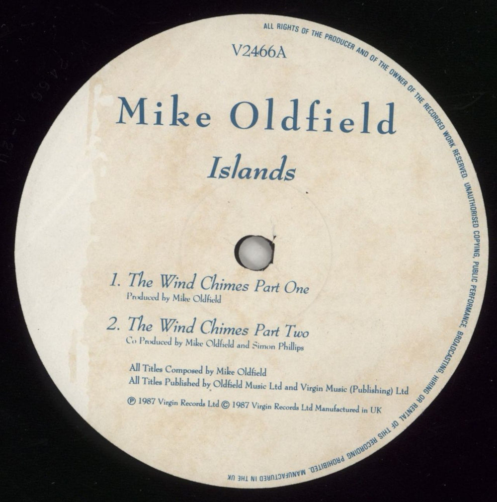 Mike Oldfield Islands UK vinyl LP album (LP record) OLDLPIS53046