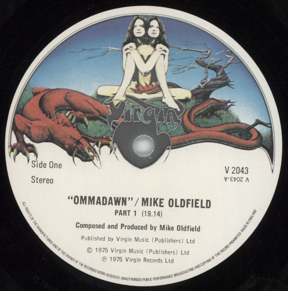 Mike Oldfield Ommadawn - 2nd UK vinyl LP album (LP record) OLDLPOM223507