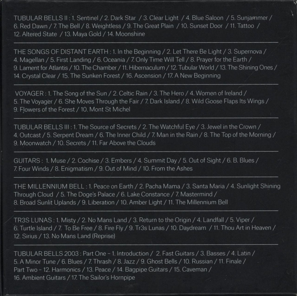 Mike Oldfield The Studio Albums: 1992 - 2003 UK CD Album Box Set 825646233298