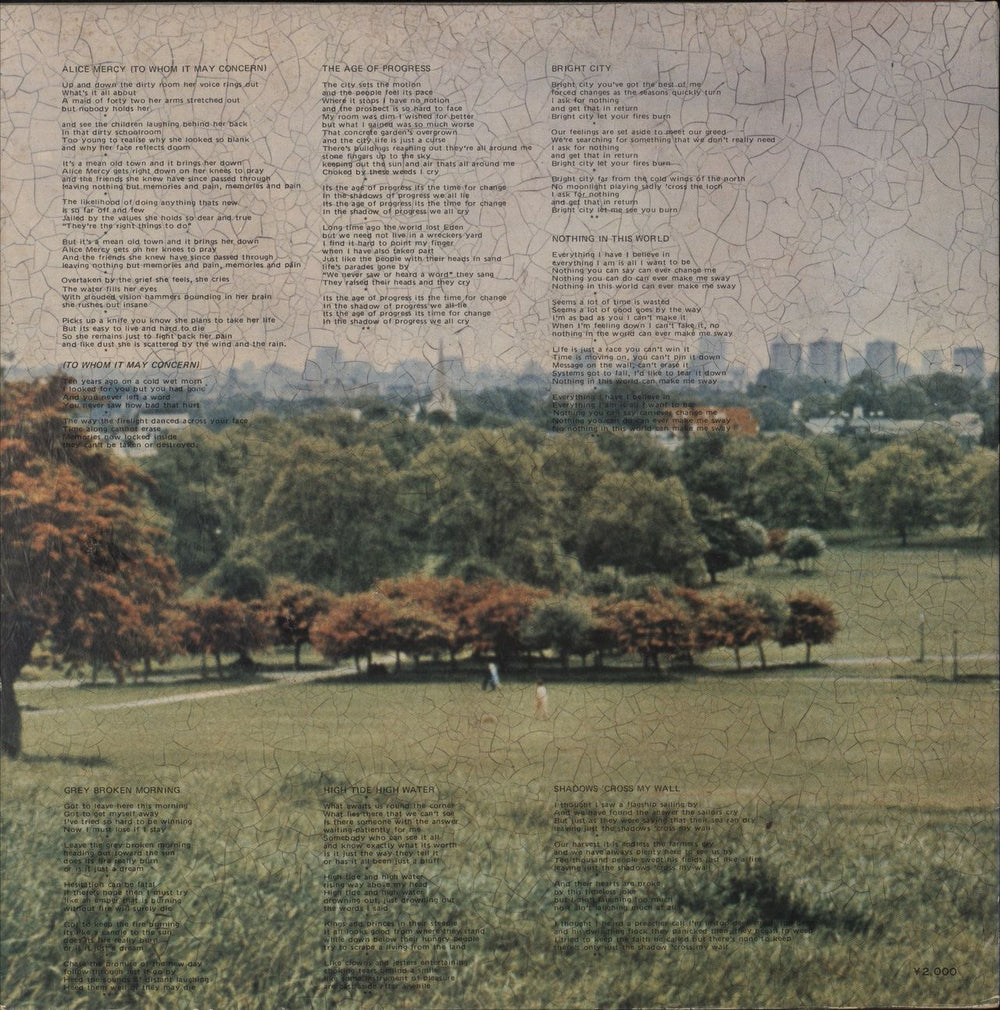 Miller Anderson Bright City Japanese Promo vinyl LP album (LP record)