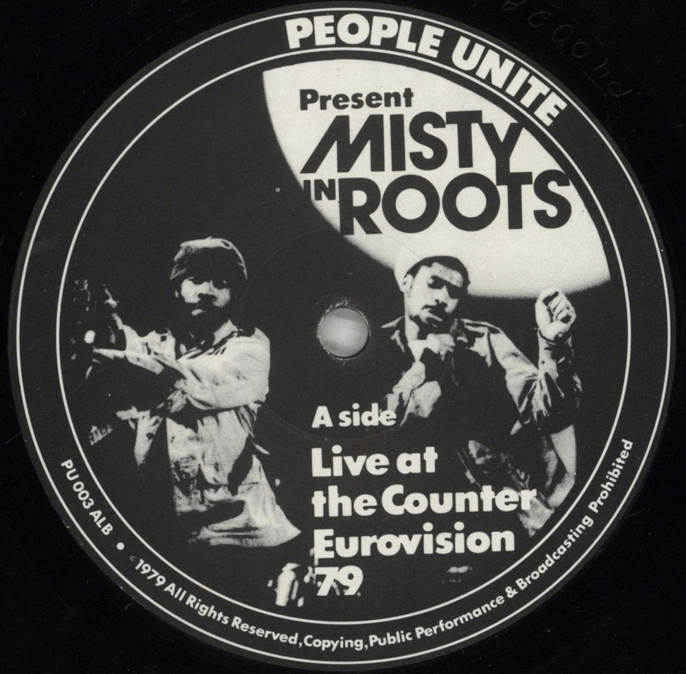 Misty In Roots Live At The Counter Eurovision 79 - EX Belgian vinyl LP album (LP record) M74LPLI802817