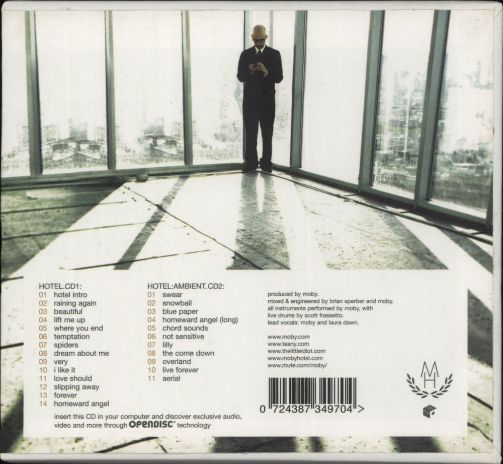 Moby Hotel UK 2 CD album set (Double CD) 724387349704